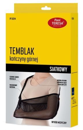Temblak kończyny górnej, Pani Teresa, siatkowy, rozmiar M, kolor czarny, 1 sztuka