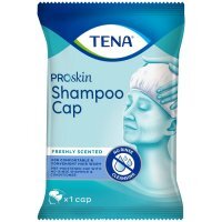 Tena ProSkin Shampoo Cap, czepek do mycia włosów z delikatnym szamponem i odżywką, 1 sztuka