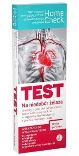 Test diagnostyczny Home Check, test na niedobór żelaza, 1 sztuka