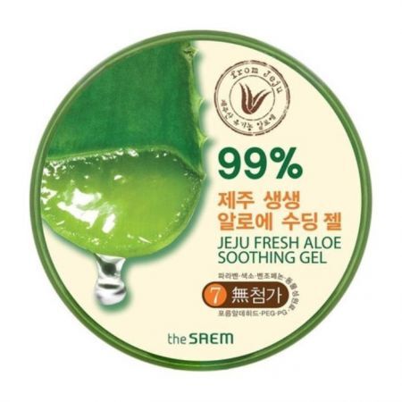 The Saem Jeju Fresh Aloe, wegański żel aloesowy 99%, słoik, 300ml