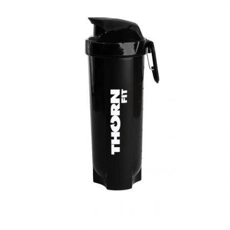 Thorn Fit Travel, shaker z pojemnikiem, czarny, 675ml