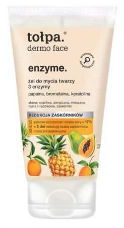 Tołpa Dermo Face Enzyme, żel do mycia twarzy, 3 enzymy, 150ml