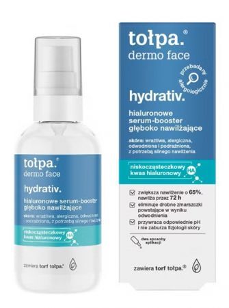 Tołpa Dermo Face Hydrativ, hialuronowe serum-booster głęboko nawilżające, 75ml