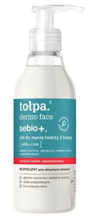 Tołpa Dermo Face Sebio+, żel do mycia twarzy, 195ml