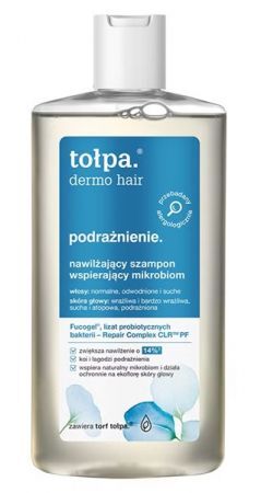 Tołpa Dermo Hair Podrażnienie, nawilżający szampon wspierający mikrobiom, 250ml