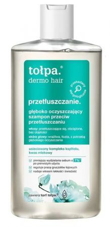 Tołpa Dermo Hair Przetłuszczanie, głęboko oczyszczający szampon przeciw przetłuszczaniu, 250ml
