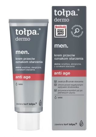 Tołpa Dermo Men Anti Age, krem przeciw oznakom starzenia, 40ml