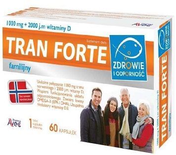 Tran Familijny Forte, 60 kapsułek