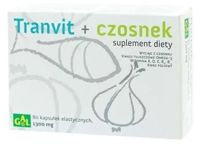 Tranvit + Czosnek, 80 kapsułek