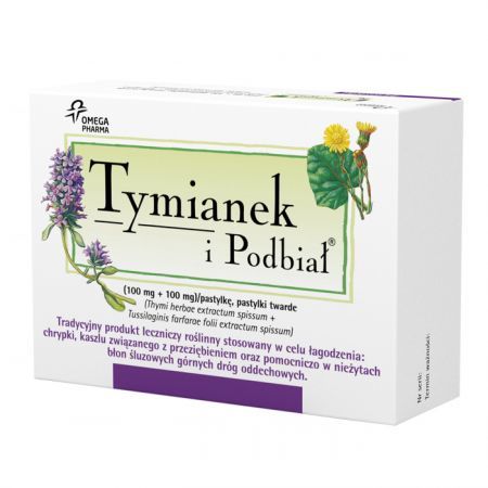 Tymianek i Podbiał Original (100mg+100mg)/pastylkę, 16 pastylek do ssania