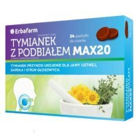 Tymianek z podbiałem Max20, 24 pastylki do ssania
