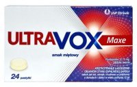 Ultravox Maxe, smak miętowy, 24 pastylki do ssania KRÓTKA DATA 05/2022