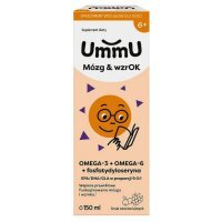 UmmU Mózg&WzrOK, dla dzieci od 6 lat, płyn, smak owoców leśnych, 150ml