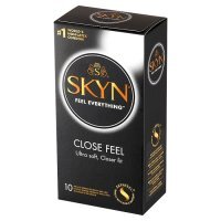 Unimil Skyn, prezerwatywy bezlateksowe Close Feel, ściśle przylegające, 10 sztuk