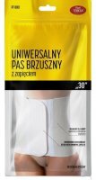 Uniwersalny pas brzuszny "30", z zapięciem, Pani Teresa, rozmiar XXL, kolor biały, 1 sztuka