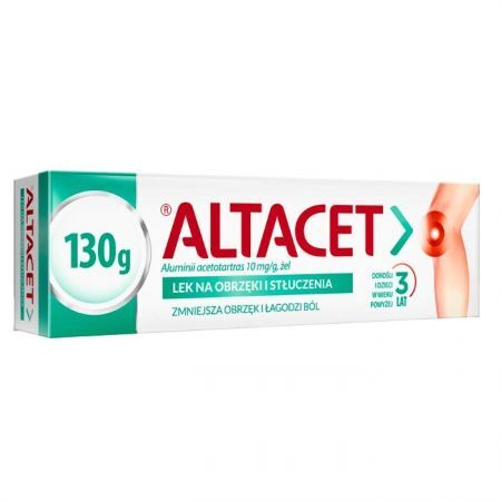USZKODZONE OPAKOWANIE Altacet 10mg/g, żel na stłuczenia i obrzęki, 130g
