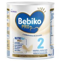USZKODZONE OPAKOWANIE Bebiko 2 NutriFlor Pro+, mleko modyfikowane, dla niemowląt po 6 miesiącu życia, 700g