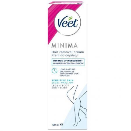 Veet Minima, krem do depilacji, skóra wrażliwa, 100ml