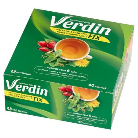Verdin fix, mieszanka ziołowa, 40 saszetek