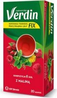 Verdin fix, mieszanka ziołowa z maliną, 20 saszetek