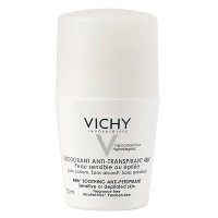 Vichy, antyperspirant do skóry wrażliwej lub po depilacji, roll-on, 50ml