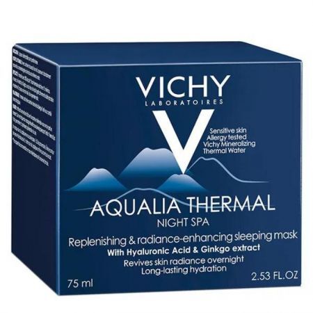 Vichy Aqualia Thermal, nawilżający i regenerujący żel-krem na noc, Night Spa,75ml