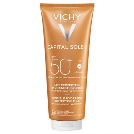 Vichy Capital Soleil, ochronne mleczko nawilżające do twarzy i ciała SPF 50+, 300ml