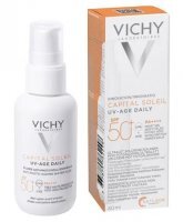 Vichy Capital Soleil UV-Age Daily, fluid przeciw fotostarzeniu się skóry SPF50+, 40ml