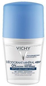 Vichy Deodorant Mineral, dezodorant mineralny, roll-on, bez soli aluminium, 50ml