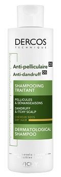 Vichy Dercos Anti Dandruff DS, szampon przeciwłupieżow, włosy suche, 200ml