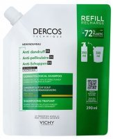 Vichy Dercos Anti Dandruff DS, szampon przeciwłupieżowy, włosy suche, eco-refill, 390ml