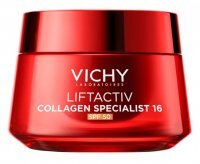 Vichy Liftactiv Collagen Specialist 16, krem redukujący oznaki starzenia się skóry, na dzień, SPF 50, 50ml