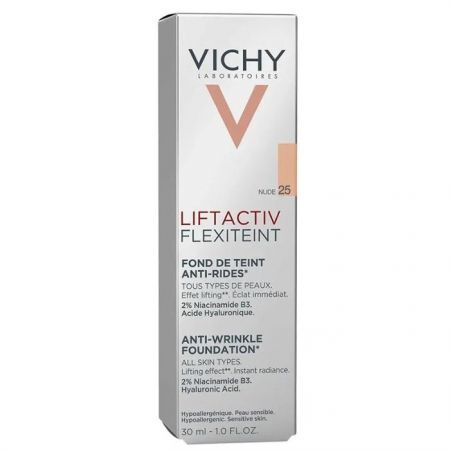 Vichy Liftactiv Flexiteint, podkład wygładzający zmarszczki, 25 Nude, 30ml