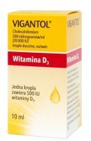 Vigantol 20000 IU, witamina D3, krople doustne, 10ml