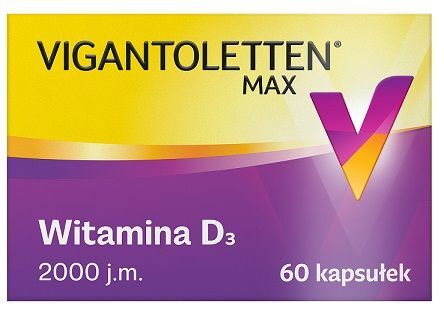 Vigantoletten Max 2000j.m., 60 kapsułek
