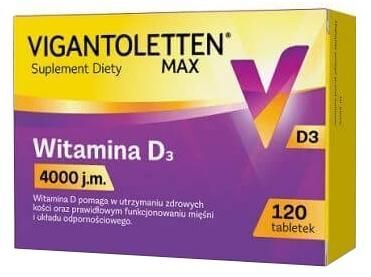Vigantoletten Max 4000 j.m., 120 tabletek