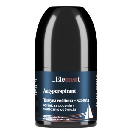 Vis Plantis, Element, antyperspirant dla mężczyzn, tauryna roślinna i szałwia, roll-on, 50ml