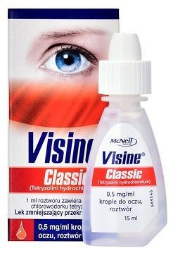 Visine Classic 0,5mg/ml, krople do oczu, 15 ml