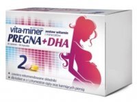 Vita-miner Pregna 2 + DHA, dla kobiet w 2 i 3 trymestrze ciąży, 30 tabletek + 30 kapsułek