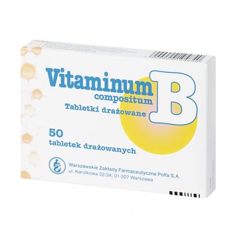 Vitaminum B compositum, 50 tabletek drażowanych