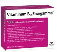Vitaminum B12 Energamma 1000mcg, 25 tabletek