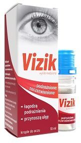 Vizik, podrażnione i zaczerwienione oczy, krople, 10ml
