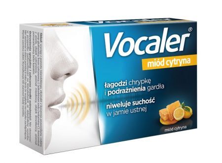 Vocaler, smak miodu i cytryny, 24 pastylki do ssania