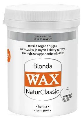 WAX Pilomax, NaturClassic Blonda, maska regenerująca do włosów jasnych, 240ml