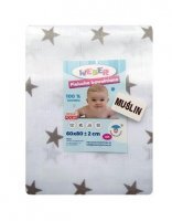 Weber, pieluchy bawełniane muślinowe, kolorowe, 60cmx80cm, 5 sztuk