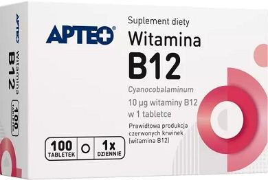 Witamina B12, Apteo, 100 tabletek