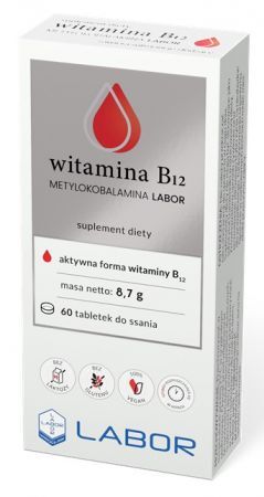 Witamina B12 Metylokobalamina Labor, 60 tabletek do ssania