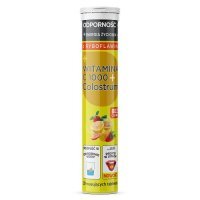 Witamina C 1000 + Colostrum, smak pomarańczowo-cytrynowy, 20 tabletek musujących