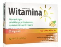 Witamina D3 2000j.m., 60 kapsułek