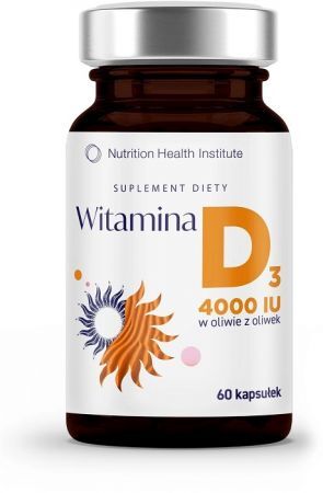 Witamina D3 4000 IU, 60 kapsułek